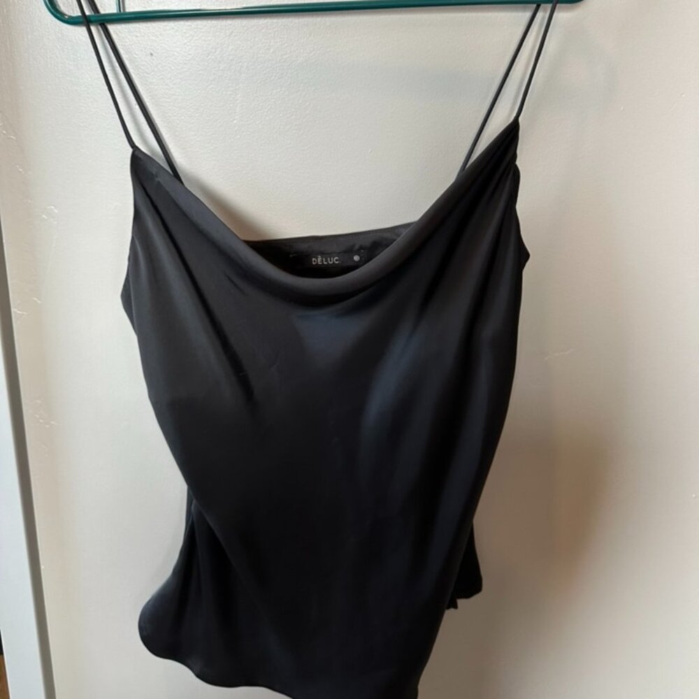 Black Silk Deluc Tank Top